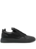 Giuseppe Zanotti side-zip leather low-top sneakers - Black