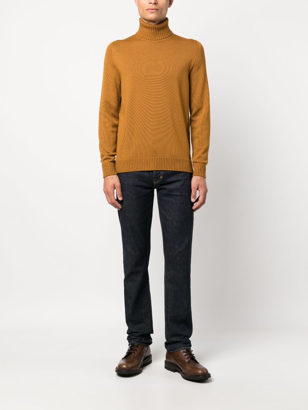 Drumohr roll-neck merino jumper - Oranje