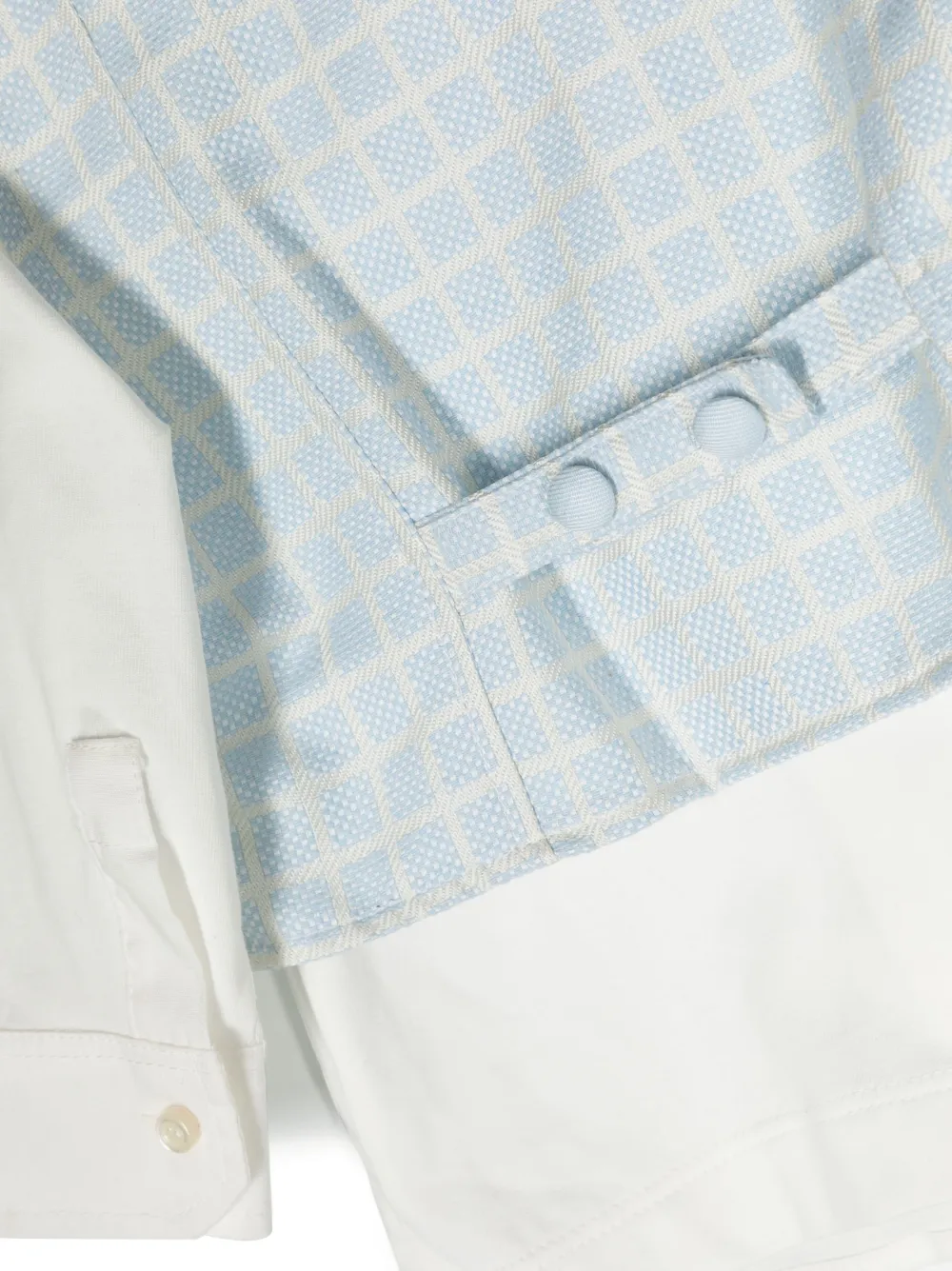  Siola Two-tone Cotton Trouser Set - Blue 