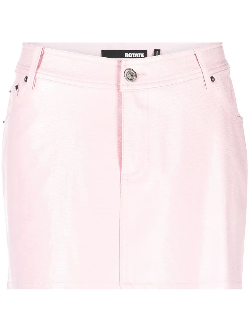 Rotate Birger Christensen Embossed Sequin Skirt In Pink