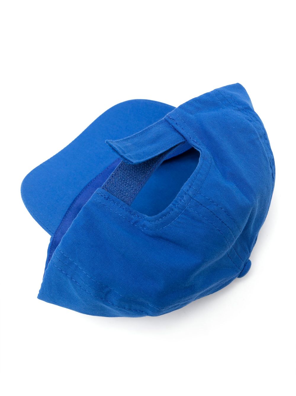 Moschino Kids Teddy Bear logo-print cotton cap - Blauw