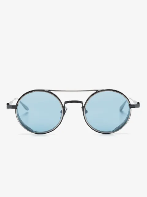 Akoni Eris round-frame double-bridge sunglasses