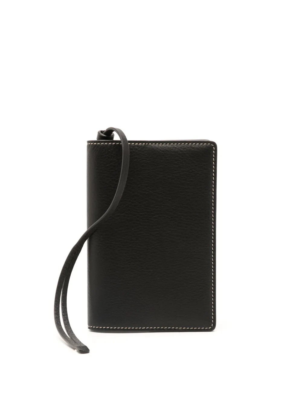 Ferragamo logo-stamp leather cardholder – Black