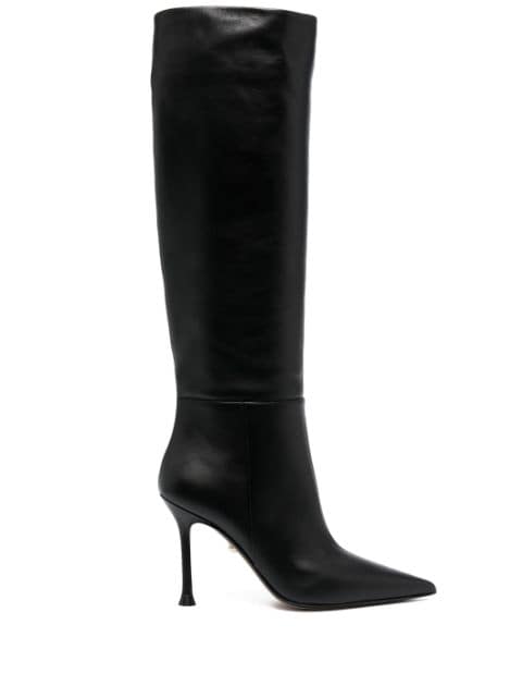 Alevì 100mm leather knee-high boots