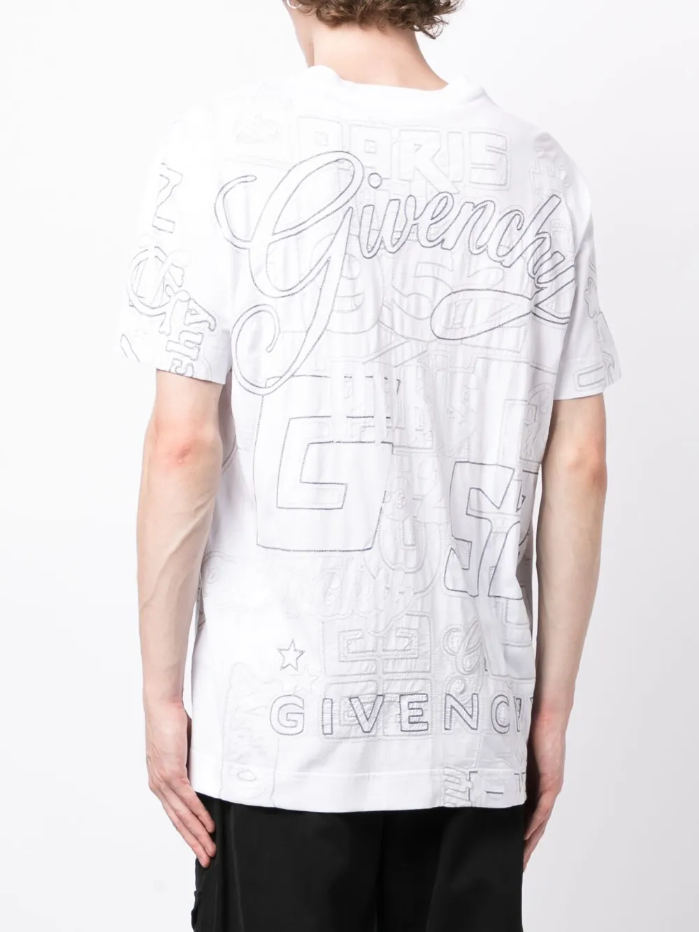 Givenchy T-shirt met borduurwerk Wit