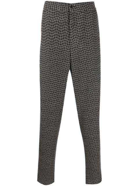 Giorgio Armani drop-crotch tapered-leg trousers Men