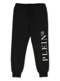 Philipp Plein Junior logo-print drawstring track pants - Black