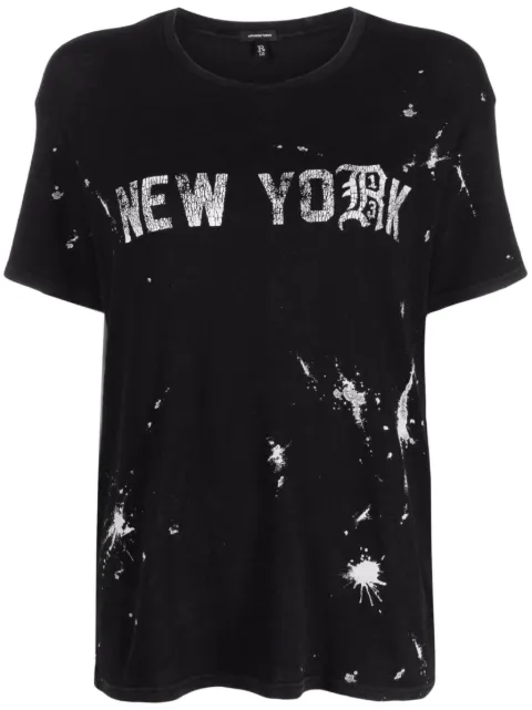 R13 playera con salpicaduras de pintura