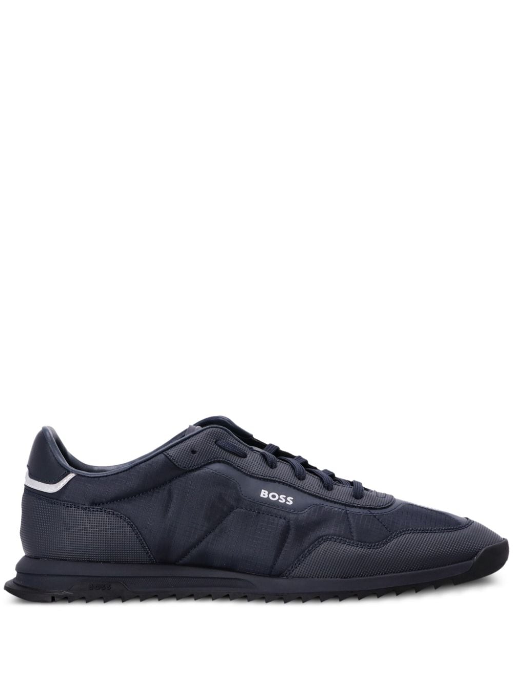 Hugo Boss Panelled-design Lace-up Sneakers In Blue