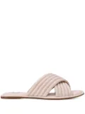 Michael Michael Kors Portia quilted leather slides - Pink