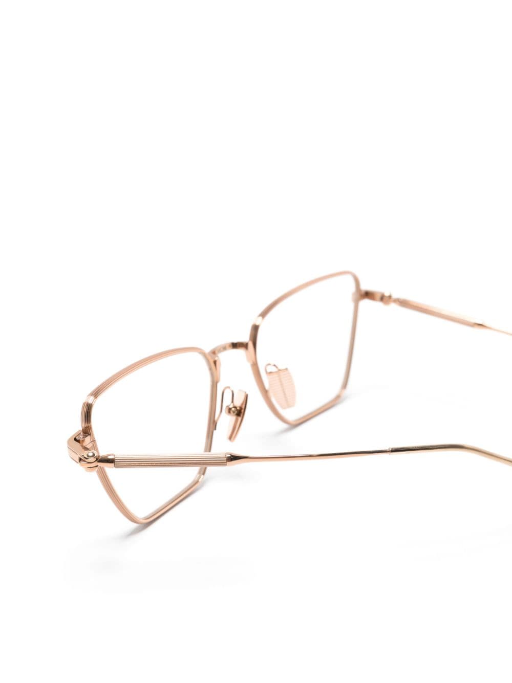 Shop Akoni Cat-eye Frame Glasses In Gold