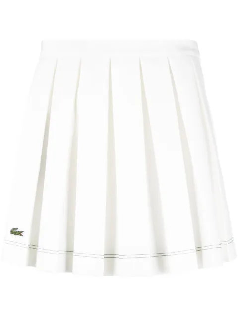 Lacoste x Roland Garros A-line pleated miniskirt