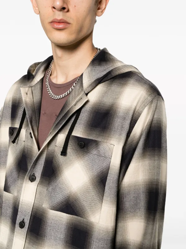 givenchy checked shirt