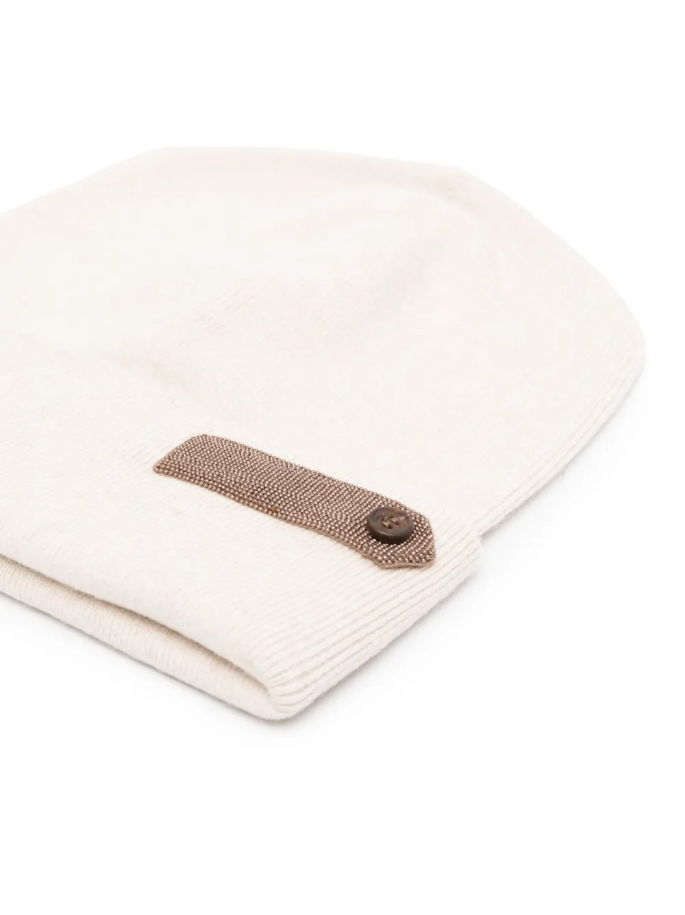 Brunello Cucinelli Muts verfraaid met kralen - Beige