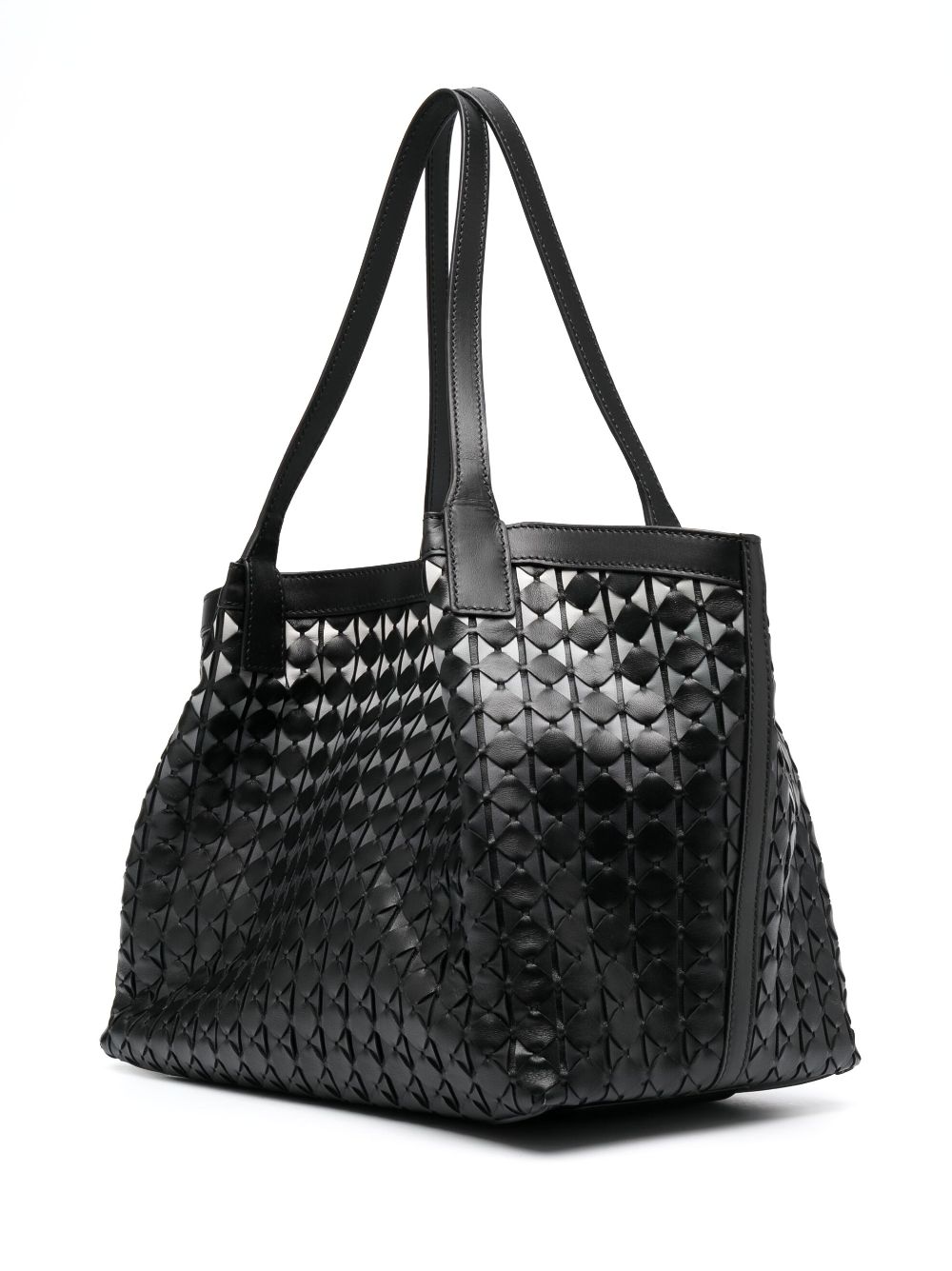 Shop Serapian Secret Leather Tote Bag In Black