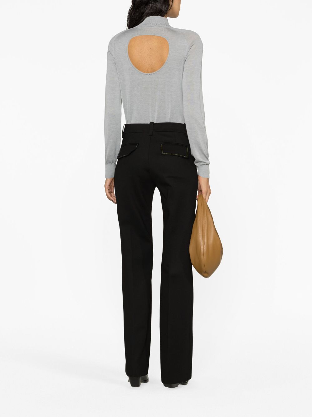 LOEWE high-waist cotton trousers Women