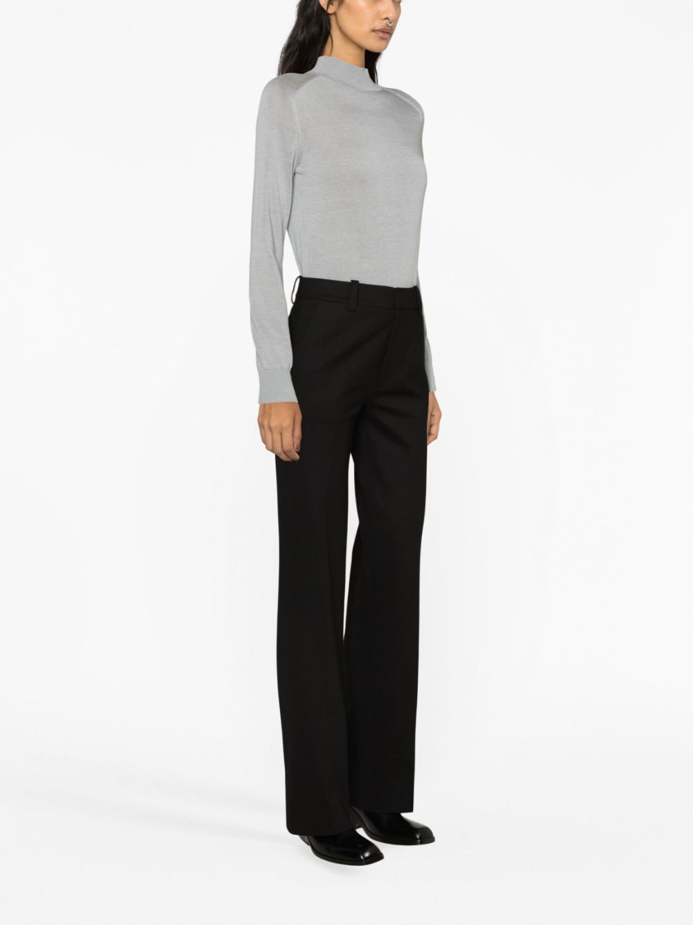 LOEWE high-waist cotton trousers Women