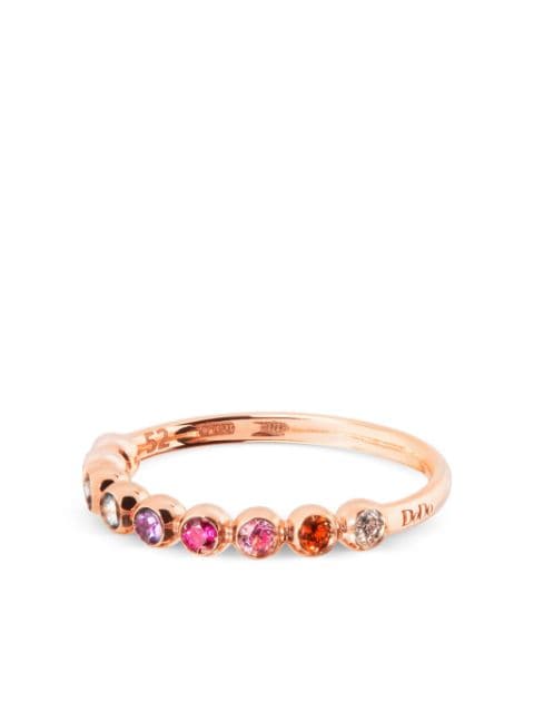 Dodo 9kt rose gold Bollicine gemstone ring