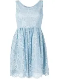 Miu Miu Pre-Owned lace sleeveless flared dress - Blue