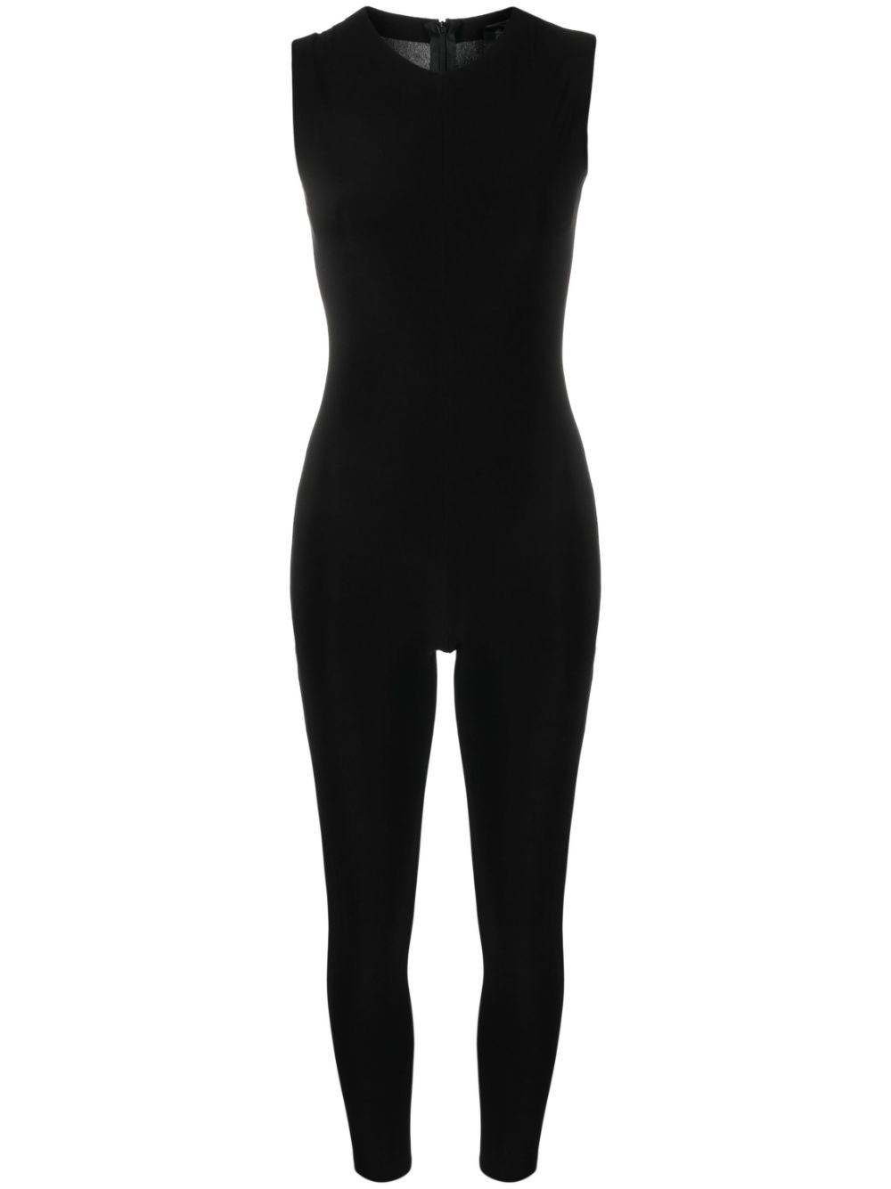 Norma Kamali crew-neck jumpsuit - Black