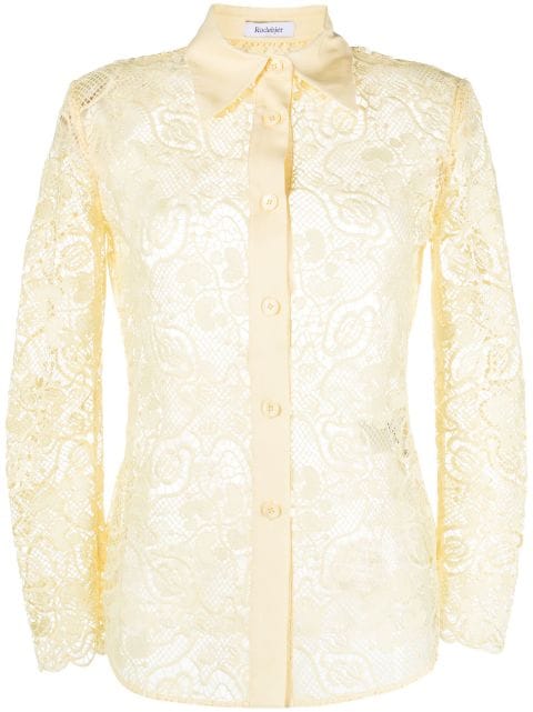Rodebjer Carmen button-up lace shirt