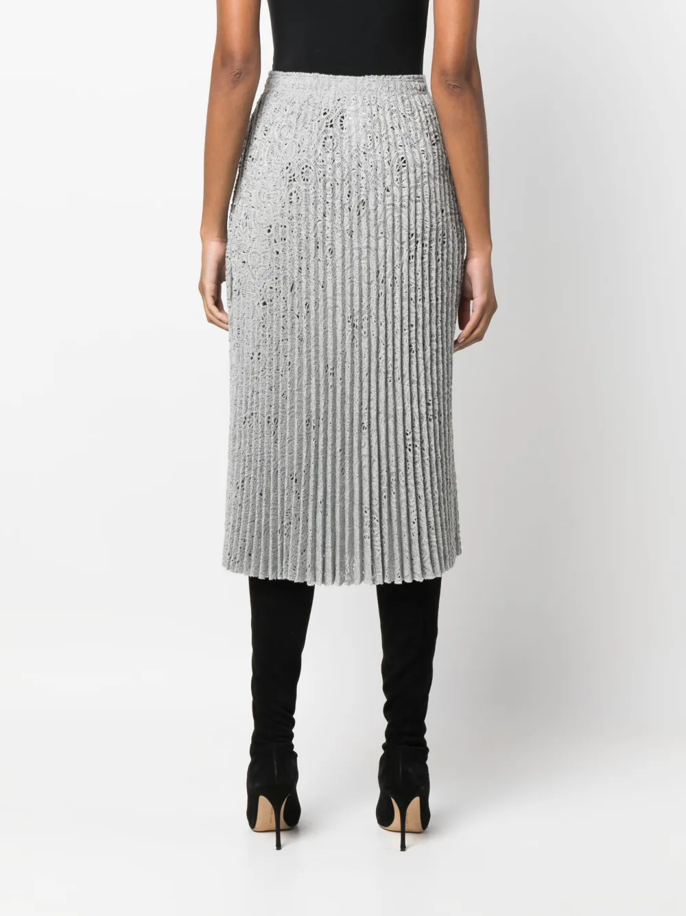Ermanno Scervino Pleated Knitted Skirt Farfetch