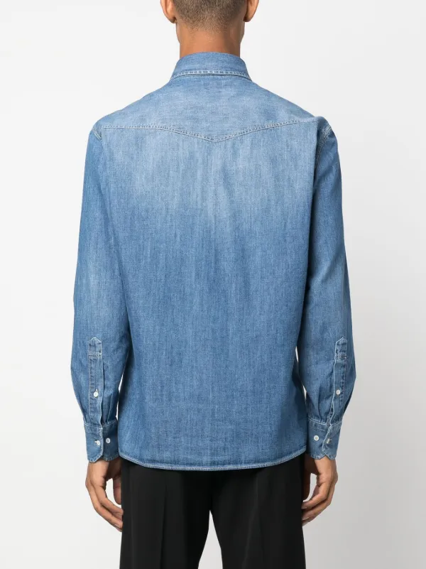 Brunello Cucinelli ボタン デニムシャツ | ブルー | FARFETCH JP