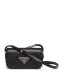Prada triangle-logo shoulder bag - Black