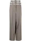 Rokh belted wide-leg trousers - Grey