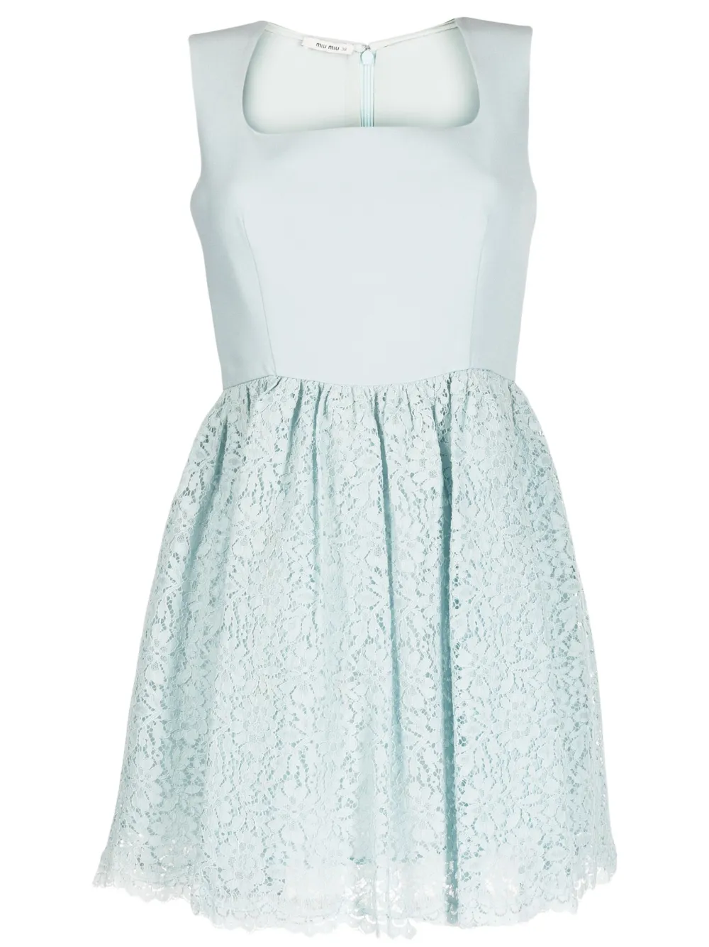 Miu Miu Pre-Owned lace-detailed A-line dress | Blue | Image 1