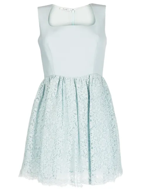 Miu Miu Pre-Owned lace-detailed A-line dress