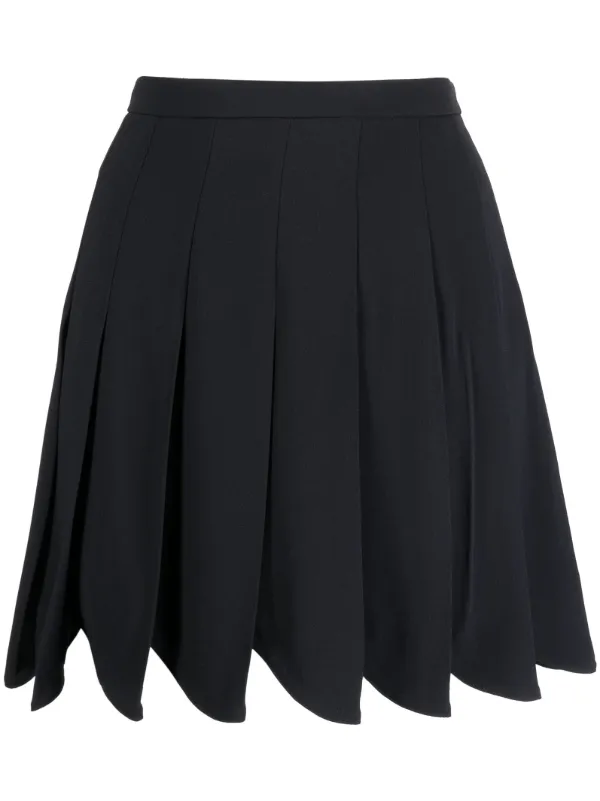 国内発送/送料関税込【Miu Miu】 Pleated check skirt Miu Miu Pleated Check Skirt | Blue | FARFETCH