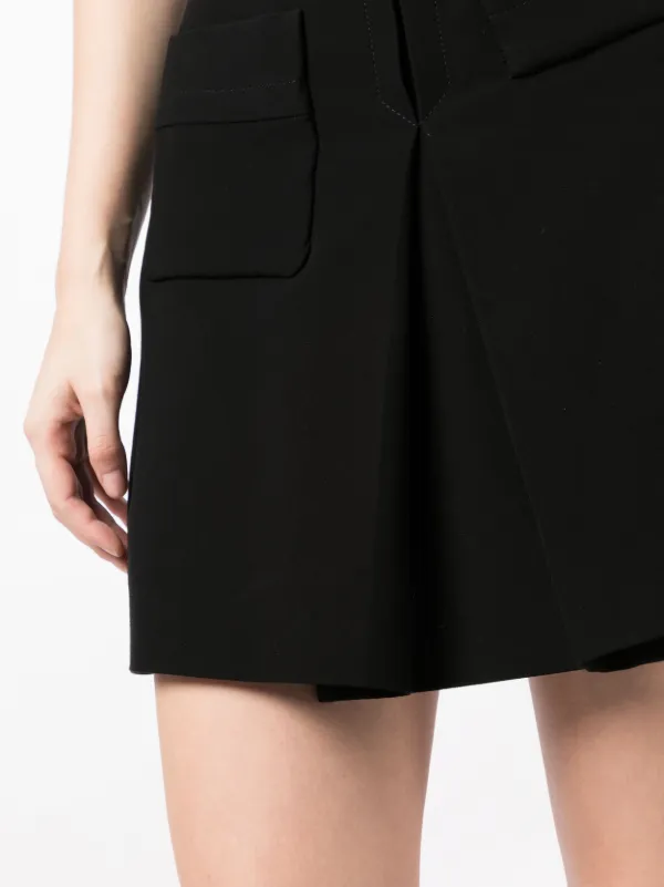 Miu Miu Pre-Owned A-line high-waist Miniskirt | Black | FARFETCH