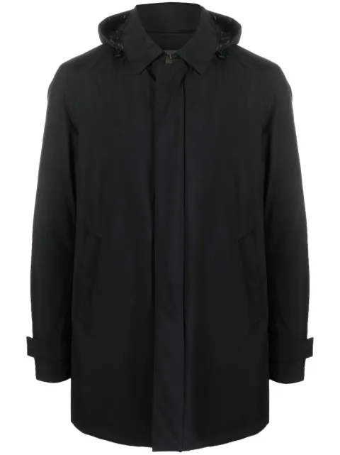 Herno detachable-hood feather-down padded jacket