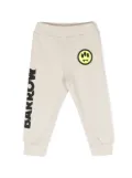 Barrow kids logo-print cotton track pants - Neutrals