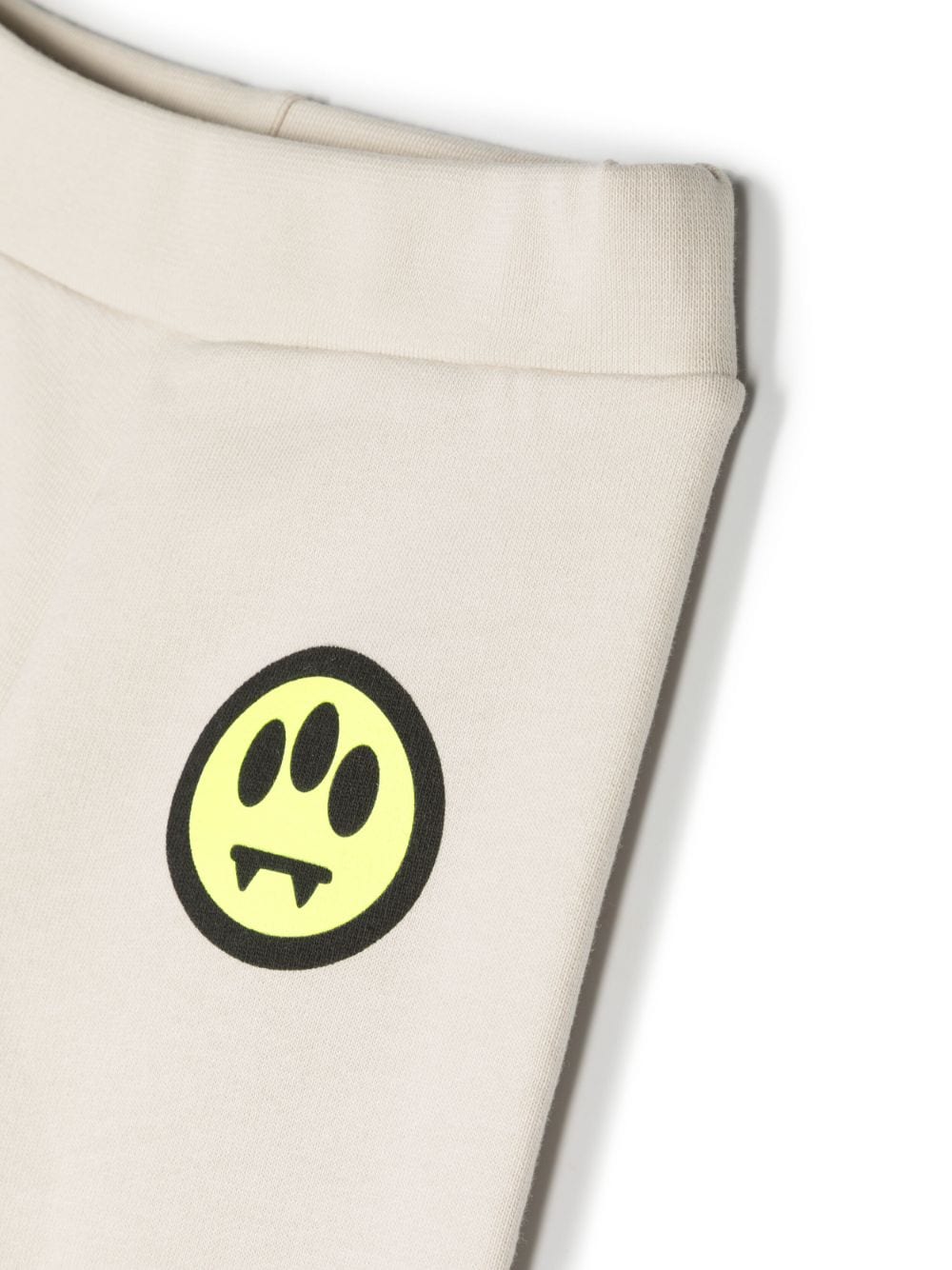 Shop Barrow Logo-print Cotton Track Pants In Neutrals