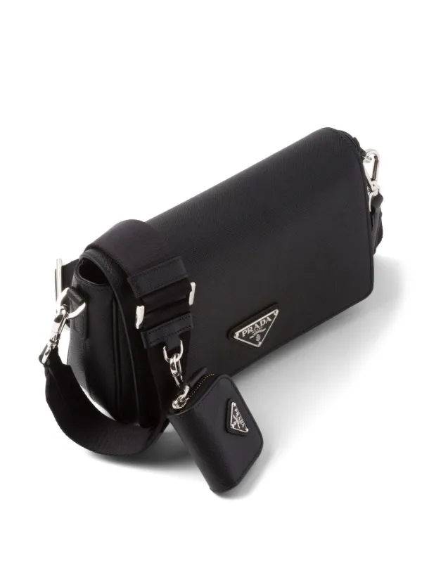 Saffiano leather shoulder online bag prada