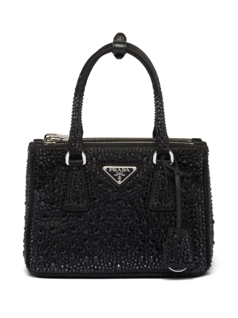 Prada Bolsa Galleria mini com aplicações