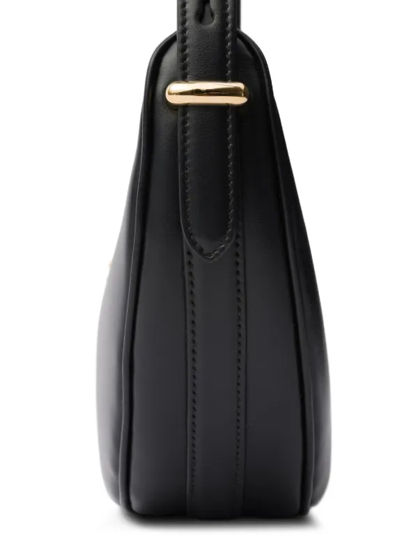 Prada Arqué レザー ショルダーバッグ | ブラック | FARFETCH JP