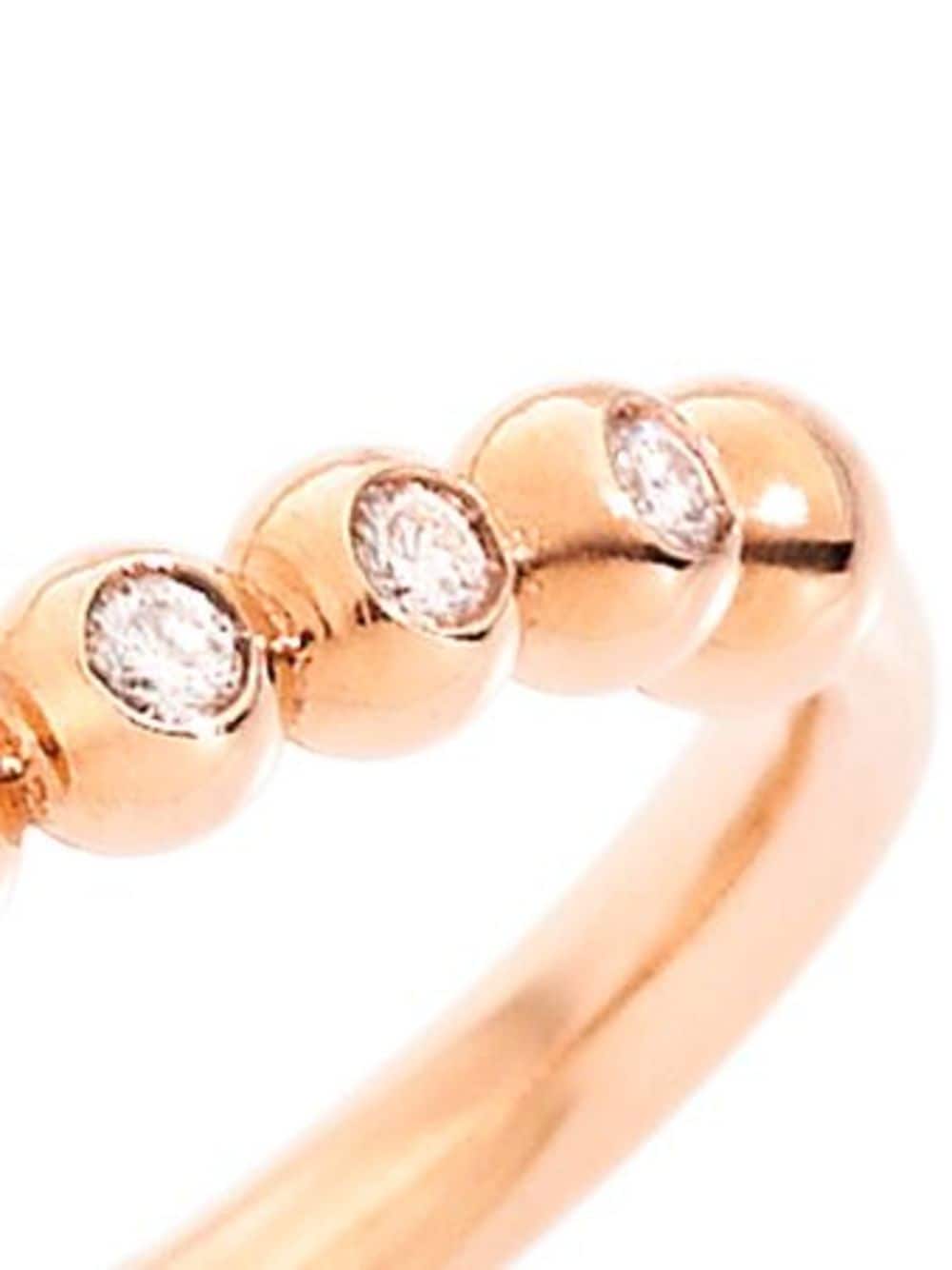 Shop Dodo 9kt Rose Gold Bollicine Diamond Ring