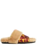 La DoubleJ Winter jacquard slides - Neutrals