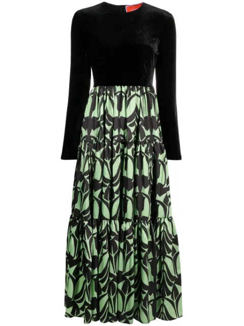 La DoubleJ Papyrus-print maxi dress