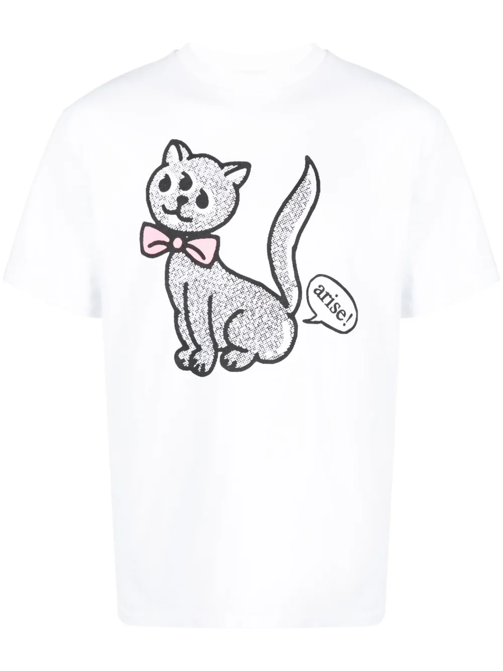 Aries T-shirt met print Wit