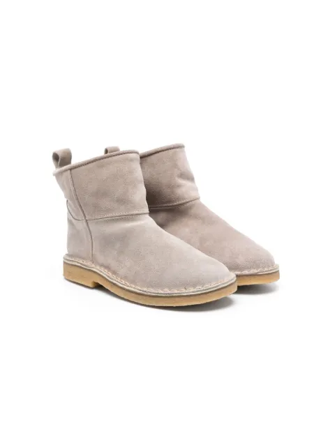 Pèpè botines de gamuza con puntera redonda