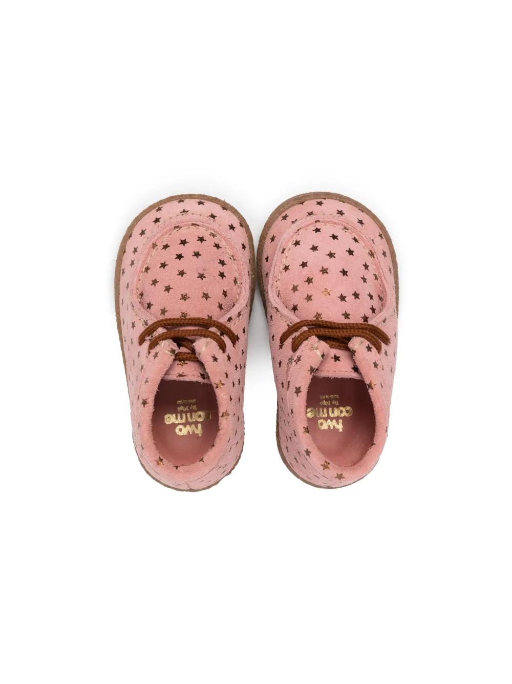 Pèpè Star-print Suede Boots In Pink