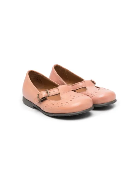 Pèpè round-toe leather ballerinas