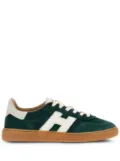 Hogan logo-patch leather sneakers - Green
