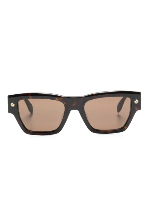 Alexander McQueen Eyewear rivet-detail square-frame sunglasses Men