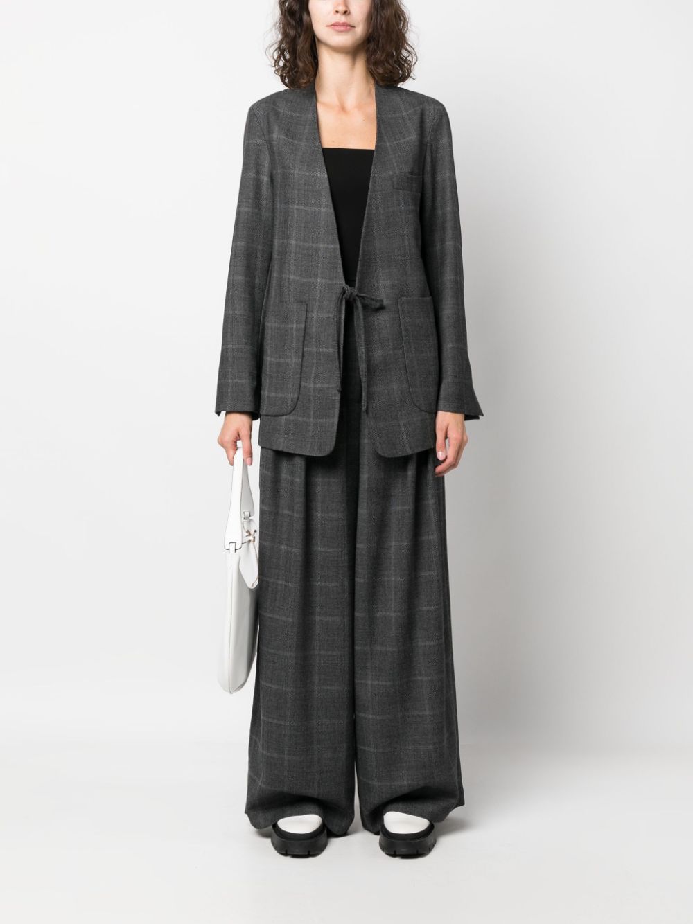 Société Anonyme Andy Checked Pleated wide-leg Trousers - Farfetch