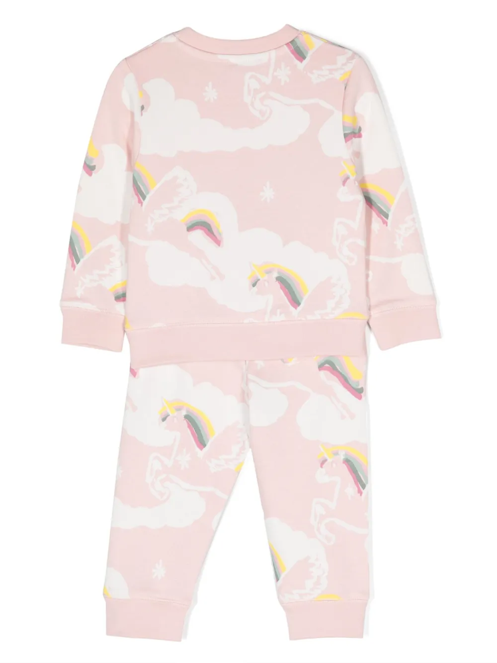 Stella McCartney Kids graphic-print tracksuit set - Roze